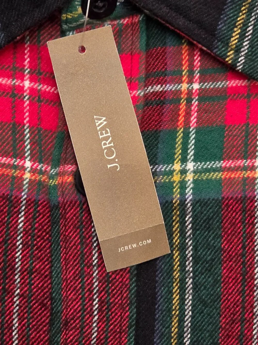 J. Crew Double Brushed Flannel Button Down Classic M